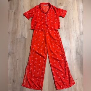 Shabby Chic Bow Pajama Set Size Small